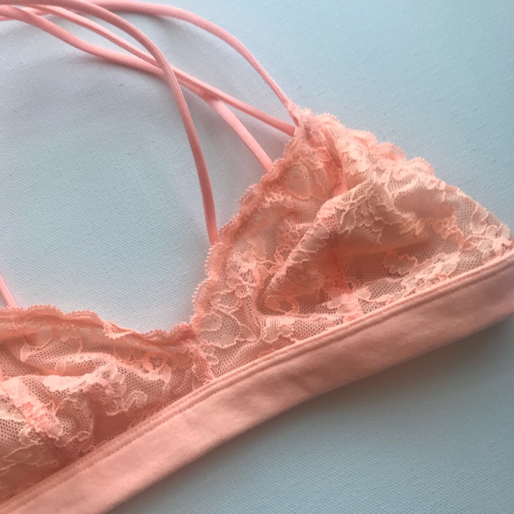 Victoria's Secret | VS bralette orange lace Bra - Picture 3 of 4